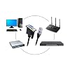 RJ45 to RS232,COOSO DB9 9 Serial Port Female to RJ45 Female Cat5 Ethernet LAN Console 16.4Ft