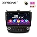XTRONS 10.1 Inch Android 9.0 Car Stereo Radio Player Octa Core 4G RAM 64G ROM GPS Navigation Multi-Touch Screen Head Unit Supports Screen Mirroring WiFi OBD2 DVR TPMS for Honda Accord (no-DVD Player)