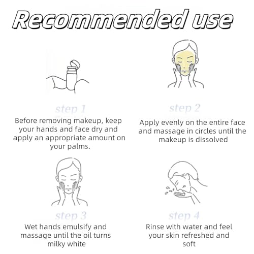 Pigdun Óleo removedor de maquiagem Cisto, óleo de limpeza Cisto Mini, 20 unidades embaladas individu