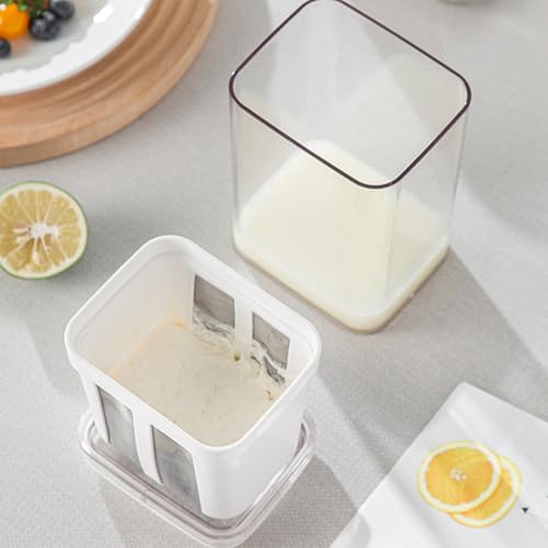 Passoire Yaourt Grec Épais 1100ML avec Filtre de Lactosérum Ultra-Fin pour Cuisine Saine