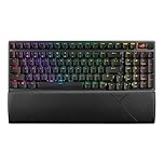 ASUS ROG Strix Scope II 96 Wireless Mechanical Gaming Keyboard – 96% Full-Size, Tri-Mode Connection, Bluetooth Compatible, Hot Swappable Pre-lubed ROG NX Snow Linear Switches, PBT Keycaps, RGB, PC