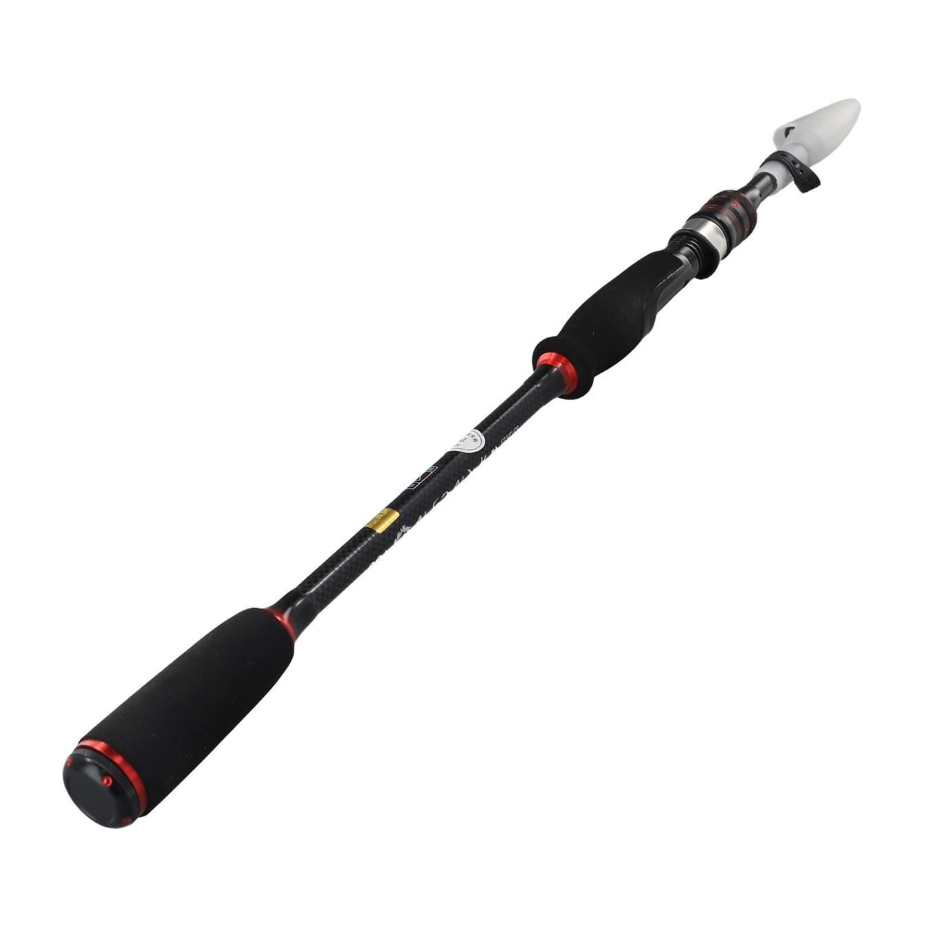 MH Baitcasting - Caña de pescar telescópica de fibra de carbono de 4 m para señuelos de 6 a 35 g, diseño portátil de 5 a 7 secciones