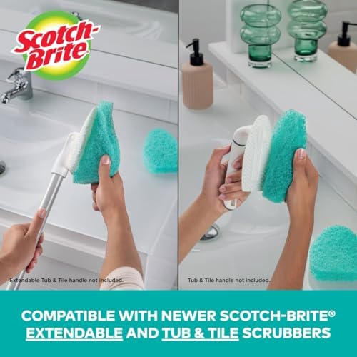 Scotch-Brite Non-Scratch Tub & Tile Scrubber Refill Pads, 6 Pack — 사진 5