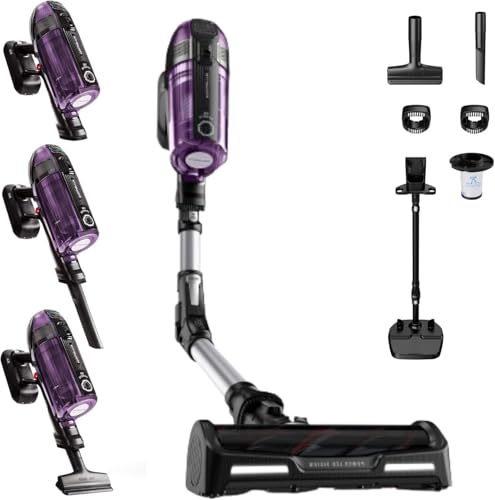 Rowenta Xforce Flex 12.60 Allergy – Aspiradora Escoba sin Cable de 320 W Potencia, Suelos, sofás y Pared, filtra hasta 99,9% de partículas, Gran depósito 0,9 L, Accesorios para pelo de mascotas RH98A0