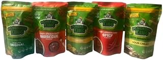 Kangkong King Assorted Chips (Spinach Chips), Original Flavor, BBQ Flavor, Cheese Flavor, Spicy Flavor Sour Cream Flavor, 60g
