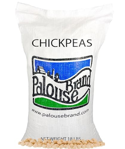 Certified Glyphosate Residue Free Chickpeas | Garbanzo Beans | 36 LBS | Family Farmed in Washington State | Non-GMO Project Verified | Kosher Parve | USA Grown | Field Traced | Burlap Bag