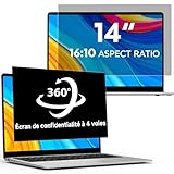 ✔ Protection de confidentialité complète à 360° : Installez ce film de confidentialité amovible à 360° sur votre ordinateur portable 14