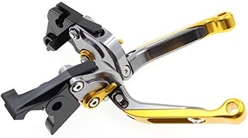Miniatura 53 de FXCNC Billet Folding Extendable Adjustable Brake Clutch Levers Compatible with Raptor YFM660 01-04, TTR125L/LE/LW 00-16, Banshee 350 02-06