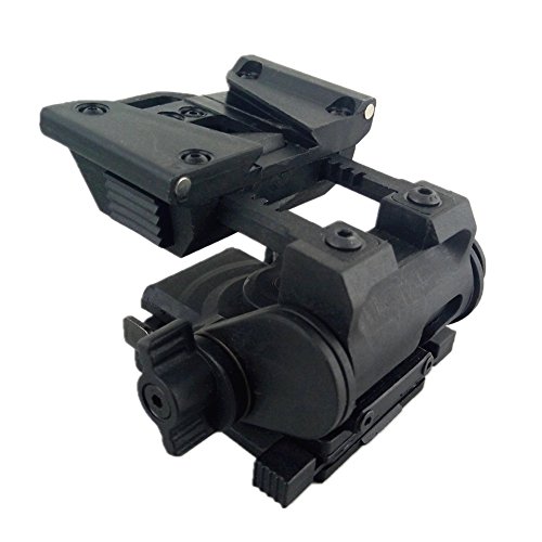 loglife Tactical Helmet Parts L4G24 NVG Mount 100% Plastic for PVS-15 PVS18 GPNVG18 Night Vision Cosplay No Function Black DE (Black)