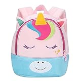 ✨ Material de Felpa Suave: Esta linda mochila para niños está hecha de tela de felpa de alta calidad que es liviana, duradera, suave y fácil de limpiar. Fácil lavado y secado rápido, buena opción para las mamás.