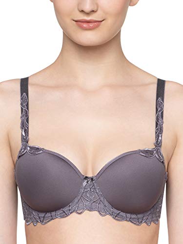 Image of Triumph Modern Finesse Bra For Women Wired Padded Spacer Cup Bra Seamless Breathable T-Shirt Bra Elegant Embroidery Full Coverage Lingerie Innovative Big Cup Support Pack Of 1