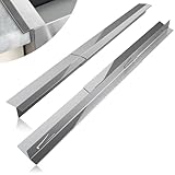 Eveanro 2PCS Kitchen Stove Counter Gap Covers, Stainless Steel Gap Cover, Cooktop Trim Kit, Stove Gap Guards, Oven Gap Filler, Heat Resistant & Effectively Protect Stove Gap Filler 16.5-33inch Silver
