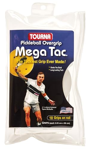 Tourna White Lot de 10 : fini les raquettes qui glissent des mains