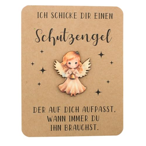 herz-wuid Schutzengel Holz - Geschenkkarte Schutzengel, Mutmacher...