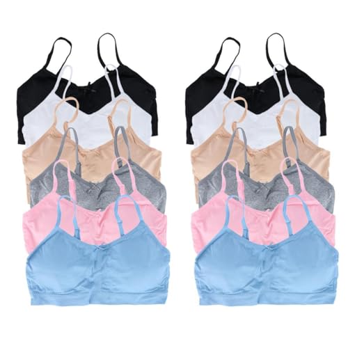 Girl's Soft Seamless Crop Bralette Training Bra