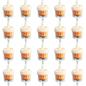 20 Stuk Benzinefilter Brandstoffilter Universele Motorfiets Benzine Inline Filter Gas In-line Brandstoffilter Universeel…