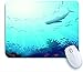 Produktbild Marutuki Gaming Mouse Pad Rutschfeste Gummibasis,Korallenriff mit Fischschwarm und Silhouette des Walhais,für Computer Laptop Office Desk,240 x 200mm