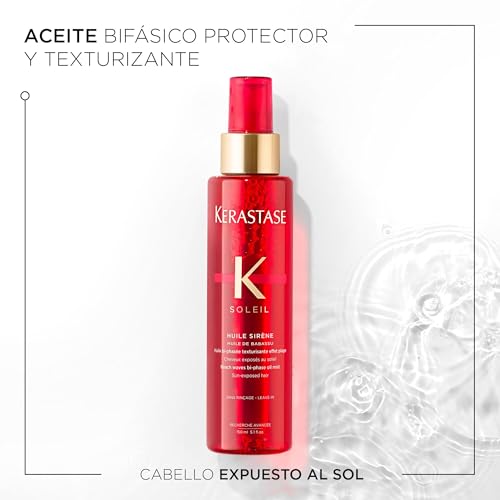 Kérastase Soleil, Aceite En Spray Multiprotector, Protector Térmico Antiencrespamiento, Tratamiento Capilar Sin Aclarado Con Protección Solar, Huile Sirène, 150 ml - imagen 2