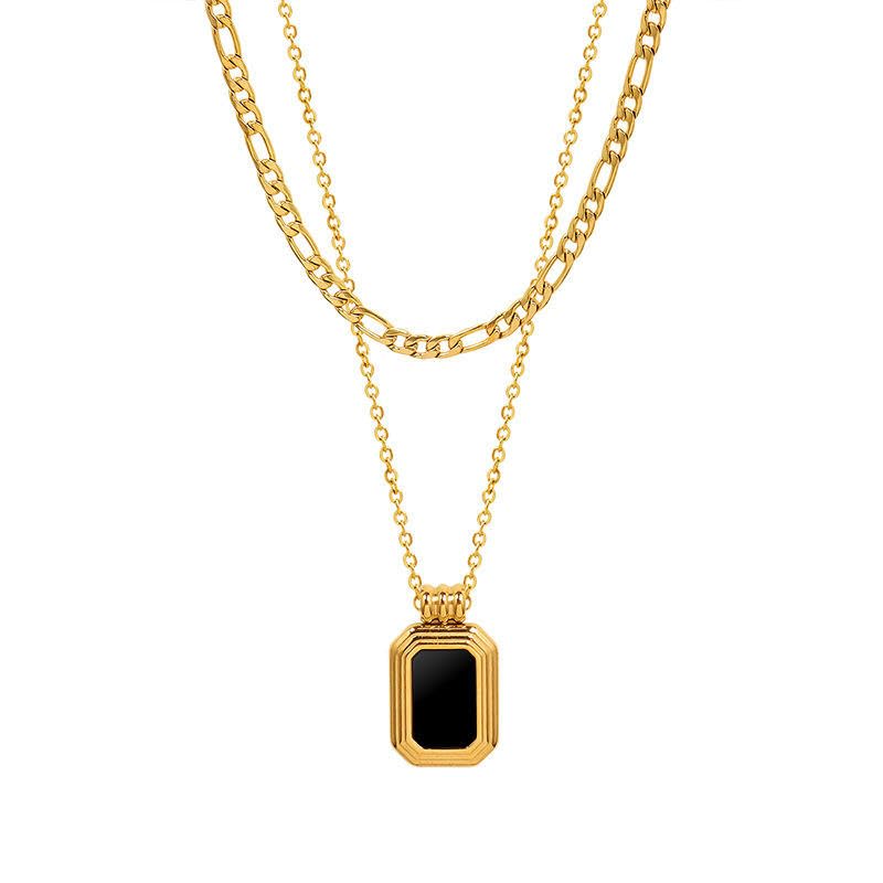 See full amazon price history chart for Caria Jewellery Exquisite 18K Gold-Plated Artisan Double Chain Necklace with Sophisticated Black Onyx Pendant Versatile and Hypoallergenic Jewellery for Every Occasion Crafted for Durability and Style Caria Jewellery Exquisite 18K Gold-Plated Artisan Double Chain Necklace with Sophisticated Black Onyx Pendant Versatile and Hypoallergenic Jewellery for Every Occasion Crafted for Durability and Style (B0D22N7TXD) Amazon Price History, Amazon Price Tracker