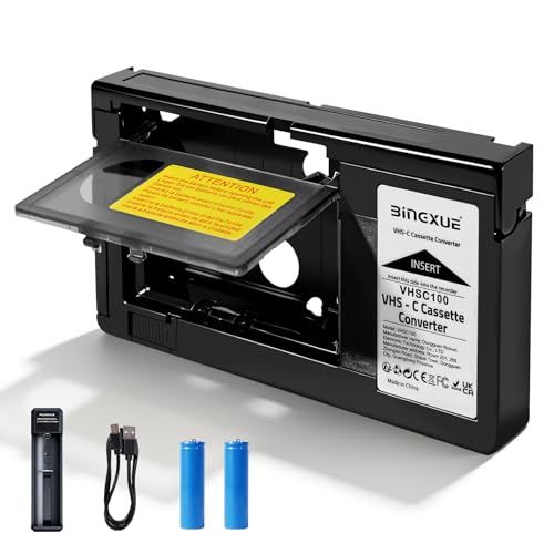 Adaptateur VHS-C motorisé avec chargeur pour lecteur magnétoscope