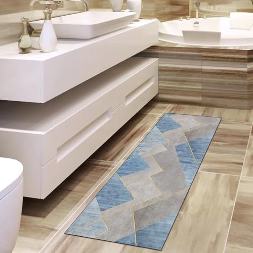 Alfombra de pasillo para evitar resbalones con base lavable y protectora gris 4