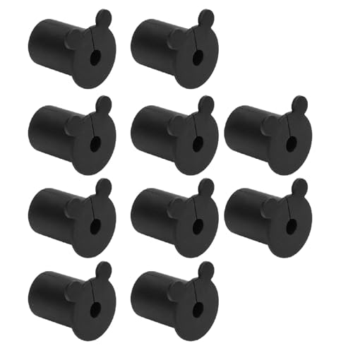 Ethernet Cable Bushing, 25.4mm Protective Ethernet Cable Wall Grommet for 1 Inch Hole (Black)