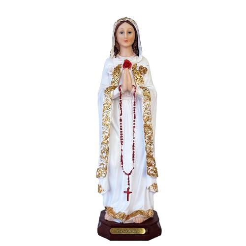 Figura Religiosa Virgen Maria Rosa Mistica 12"