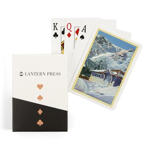 Baraja de 52 cartas tamaño póker con diseño vintage