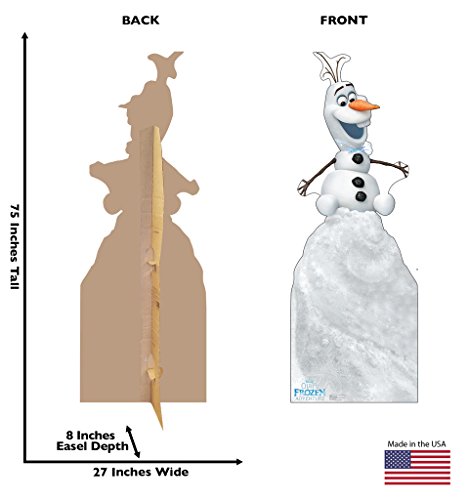 image for Cardboard People Olaf on Snow Mound Life Size Cardboard Cutout Standup
