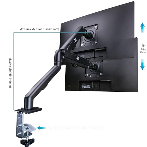 Image of HP Series 5 Pro 527pm 27 inch QHD USB-C Conferencing Monitor, 5MP Pop-up Webcam, 4x3W Speakers, VESA Mount (100mm), Displayport, HDMI, Black /Silver (9E0Y9UT#ABA) w /DKZ Hub & ErgoFlexy Single Mount Arm