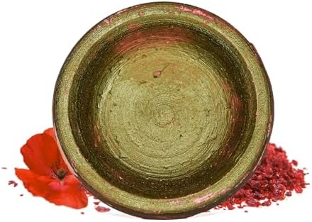 Moroccan Aker Fassi Deep Red Stain & Gloss – Natural, Long-Lasting Lipstick & Cheek Tint with Plant-Based Poppy & Grenadine Peel for Calming, Antioxidant Care