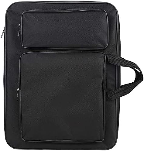 A3 Art Portfolio Case Drawing Board Bag for Kids Portable Waterproof Art Carry Backpack for Painting Sketch Artist Student Storage Tote Bag for Palette Paints Brushes Pencils