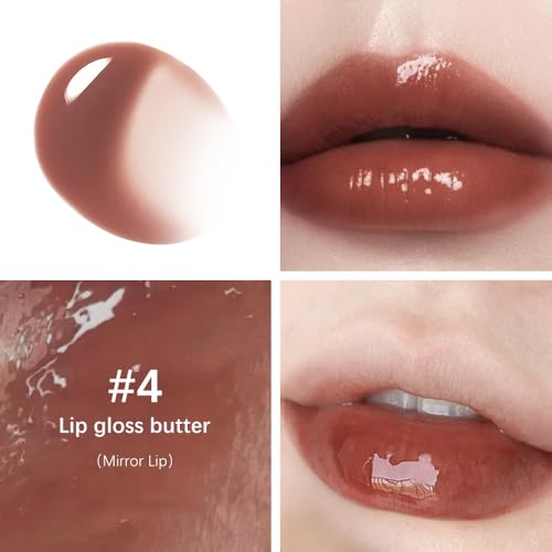 Image of 2PCS Lip Gloss with Brown Lip Liner Lip Combo Set - Chocolate Kiss Deep Brown Shade for Defined Contour Lips, Lip Plumping Effect, High Shine Glossy Finish, Overlined Lips for Fuller Looking Lips