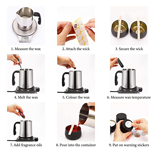 image for SAEUYVB Candle Making Kit for Adults - Full Set Candle Making Supplies