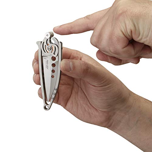 Crkt Snap Lock Folding Pocket Knife: Gentleman Everyday Carry, Satin Blade, Innovative Snap Lock Mechanism Skeletonized Handle, Quick Release Lanyard 5102N #TOP3