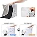 Zecti Mini Photo Studio Light Box, 20cm x 20cm/9.4 x 9.4 Inch Photo Shooting Tent kit, Light Tent with 4 Kinds Color Backdrop for Smartphone and DSLR Photo Tent for Food/Jewelry/Toy Photography