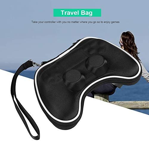 Annadue Tragbare Tasche für Controller, Stoßfeste Reisetasche für 4 Controller Gamepad. (schwarz)