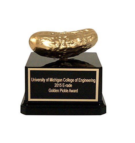 Far Out Awards Golden Pickle Trophy - Pickle Lover Gift, Funny Trophy, Gag Gift, Novelty Trophy