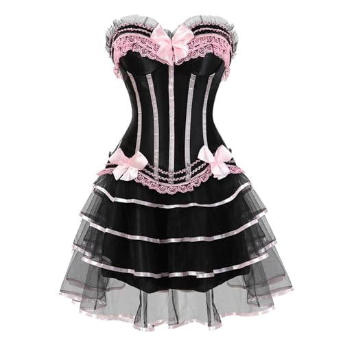 Robe Corset Historique Jupe Bouffante pour Éliminer les Défauts de Silhouette
