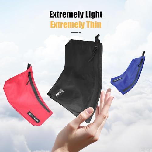 Image of Vavabox Lightweight Travel Toiletry Bag for Women, Water-Resistant Nylon Zipper Travel Pouch, Travel Essentials for Men Camping Gym (Black, 3pcs)
