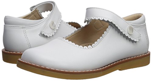 Elephantito Girl's Mary Jane Flat, White, 13 M Us Little Kid #TOP6