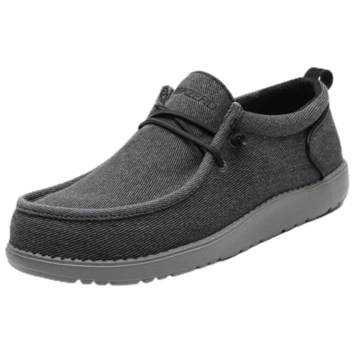 Image of 1TAZERO Men Slip On Shoes Loafer with Arch Support Insoles,Men Casual Shoes for Plantar Fasciitis | Wide Fit Design, Arch Support Footbed, Ideal for Plantar Fasciitis Relief, Lightweight All-Day Comfort Walking Shoes