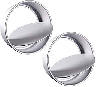 KENIY 2 Pack 5-Inch Non-Stick Deep Aluminum Round Cake Pan with Removable Bottom for Wedding/Birthday/Christmas Cake Baking Round Cake Tin Set with Loose Base (5 inch)