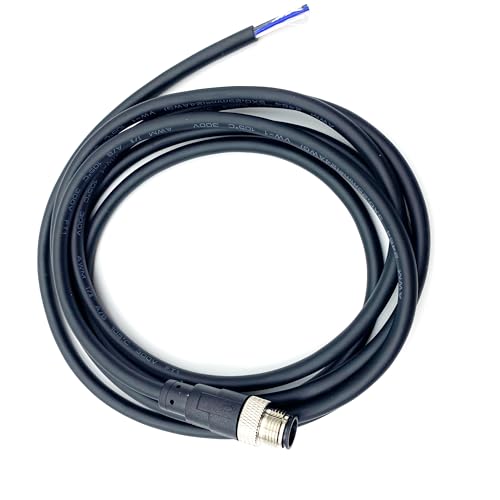 Cable conector M12 5 pines macho 2 metros miniatura 2