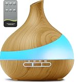 TDZXQQ Essential Oil Diffuser for Women: 500ml with 14 Color LED