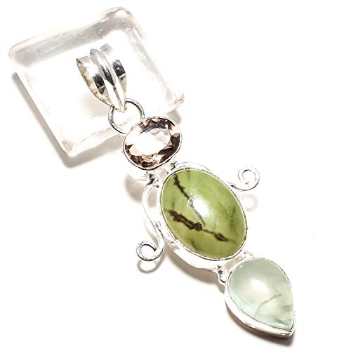 Pendentif préhnite argent 925 : évitez les imitations avec ce cabochon unique