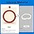 3pcs Flush Valve Seal for Kohler,Silicone Material Canister Flush Valve Toilet Gasket Replacement Parts for K-GP1059291 for K-4436 Part, Easy to Install and Uninstall