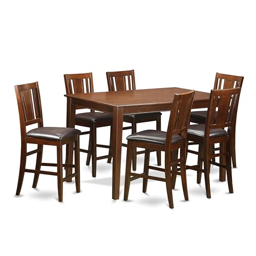 East West 7-Piece Counter Height Dining Set