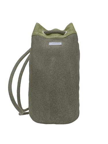 Zaino a corda/Sacca Mare - Borsa multiuso per palestra o viaggio - Prodotto artigianle - Made in Italy (Verde/avocado)