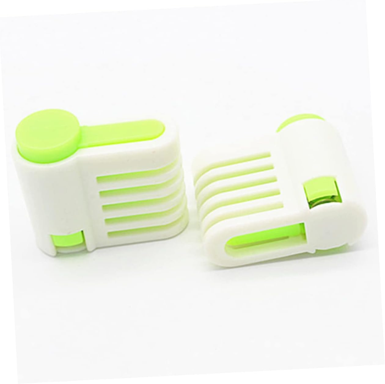 Zerodeko 5pairs Adjustable Cake Slicer Tool Cake Cutting Guide for Even Slices for Baking Dishwasher Safe Kitchen Utensil Green